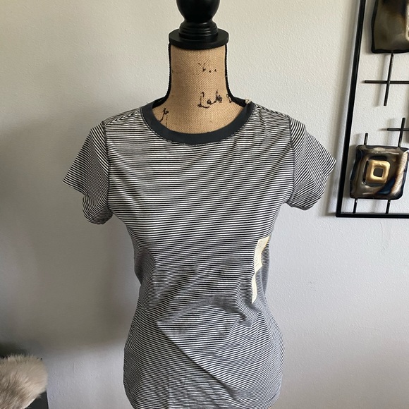 Blue and White Striped T-Shirt - Picture 4 of 5